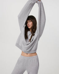 Sedona Seams Crew Women's Light Heather Grey Sweatshirt | Vuori shop