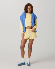Halo Modern Crew Lemon Snap Heather Lounge Sweatshirt | Vuori online