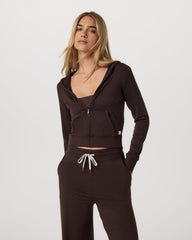 Halo Mini FZ Hoodie Women's Java Heather Hoodie | Vuori onsale