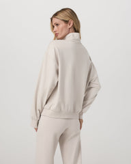 Granite Half Zip Women's Oatmeal Heather Sweatshirt | Vuori discount