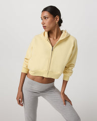 Restore Mini Full Zip Hoodie Lemon Snap Oversized Hoodie | Vuori shop