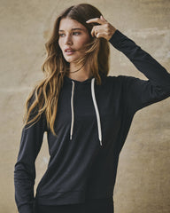Halo Essential Hoodie Black Heather Sweatshirt | Vuori sale