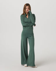 Halo Mini Track Jacket Women's Agate Green Cropped Zip-Up | Vuori onsale