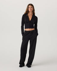 Compose Full Zip Hoodie Women's Black Zip-Up Jacket | Vuori for sale