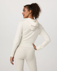 Compose Full Zip Hoodie Women's Marshmallow Jacket | Vuori shop