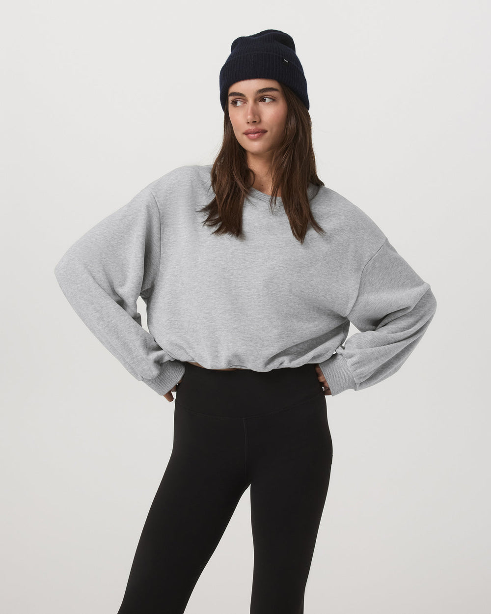 Sedona Bubble Crew Women's Light Heather Grey Crewneck | Vuori sale