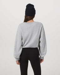 Sedona Bubble Crew Women's Light Heather Grey Crewneck | Vuori sale