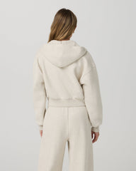 Restore Mini Full Zip Hoodie Bone Heather Jacket | Vuori sale