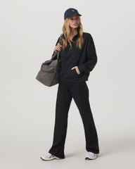 Granite Half Zip Black Heather Pullover Sweatshirt | Vuori sale