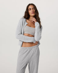 Émilie Cashmere Cardi Women's Pale Grey Heather | Vuori onsale