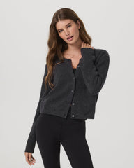 Émilie Cashmere Cardi Women's Charcoal Heather | Vuori sale