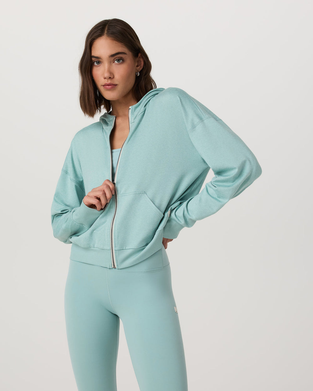 Halo Modern Full Zip Hoodie Sea Spray Heather | Vuori sale