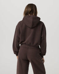 Restore Mini Full Zip Hoodie Women's Java Jacket | Vuori onsale