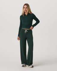 Halo Mini FZ Hoodie Women's Evergreen Heather Hoodie | Vuori onsale