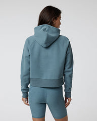 Restore Half Zip Hoodie Women's Smoke Blue Hoodie | Vuori onsale