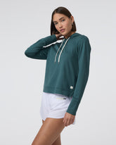 Halo Essential Hoodie Moss Heather Pullover | Vuori online