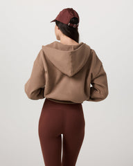Restore Mini Full Zip Hoodie Women's Nutmeg Jacket | Vuori discount