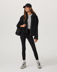Lou Full Zip Jacket Women's Black Fleece Jacket | Vuori shop