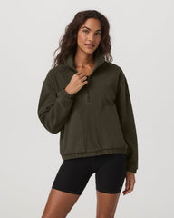 Women's Aspen Half Zip Women's Olive Pullover | Vuori shop