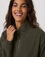 Women's Aspen Half Zip Women's Olive Pullover | Vuori shop
