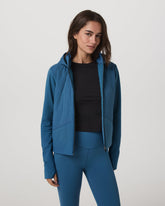 Chilled Out Full Zip Women's Lagoon Training Jacket | Vuori discount