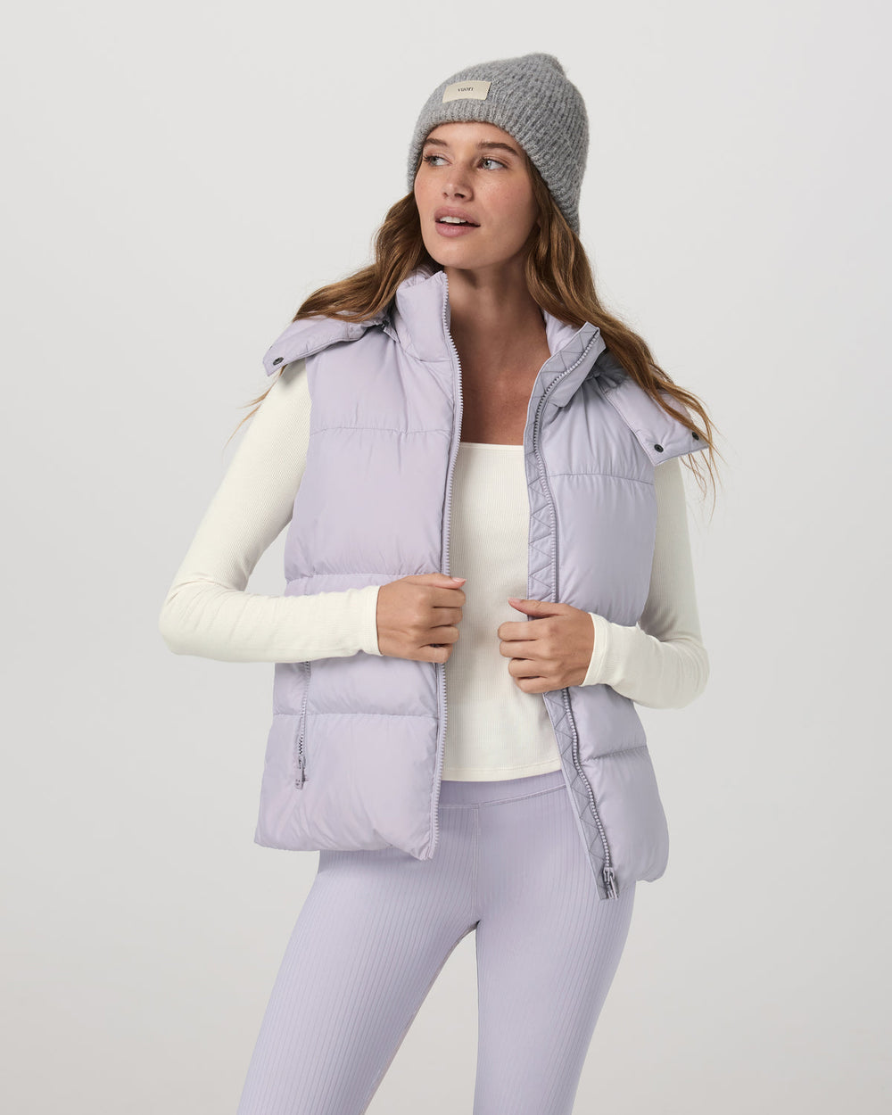 Alta Down Vest Women's Lavender Ice Sleeveless Vest | Vuori shop