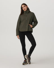 Canyon Insulated Jacket Women's Olive Full-Zip Jacket | Vuori online