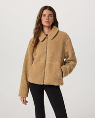 Lou Full Zip Jacket Women's Butterscotch Fleece Jacket | Vuori outlet