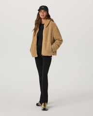 Lou Full Zip Jacket Women's Butterscotch Fleece Jacket | Vuori outlet