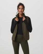 Canyon Insulated Vest Women's Olive Lightweight Vest | Vuori shop
