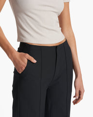 Women's Meta Wideleg Black Tailored Pants | Vuori for sale