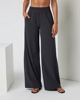 Villa Wideleg - Long Black Tall Wide Leg Pants | Vuori online