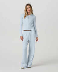 Waffle Wideleg Pant Women's Soft Sky Waffle Knit Pants | Vuori for sale