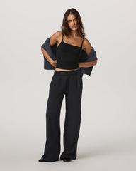 Trestles Twill Wideleg Women's Black Trouser Pants | Vuori online