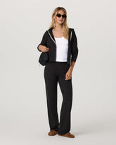 Halo Straight Leg - Long Women's Solid Black Pants | Vuori discount