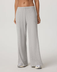 Waffle Wideleg Pant - Short Women's Light Grey Pants | Vuori for sale