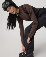 Women's Taika Snow Bib Black Ski/Board Bottoms | Vuori onsale