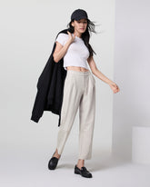 Elevation Ankle Trouser Ecru Heather | Vuori shop