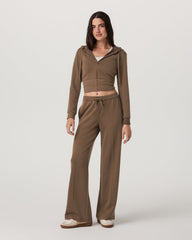 Compose Wideleg Pant Espresso Mid-High Rise Pants | Vuori for sale