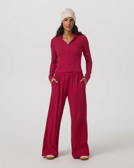 Waffle Wideleg Pant Women's Strawberry Waffle Knit Pant | Vuori discount
