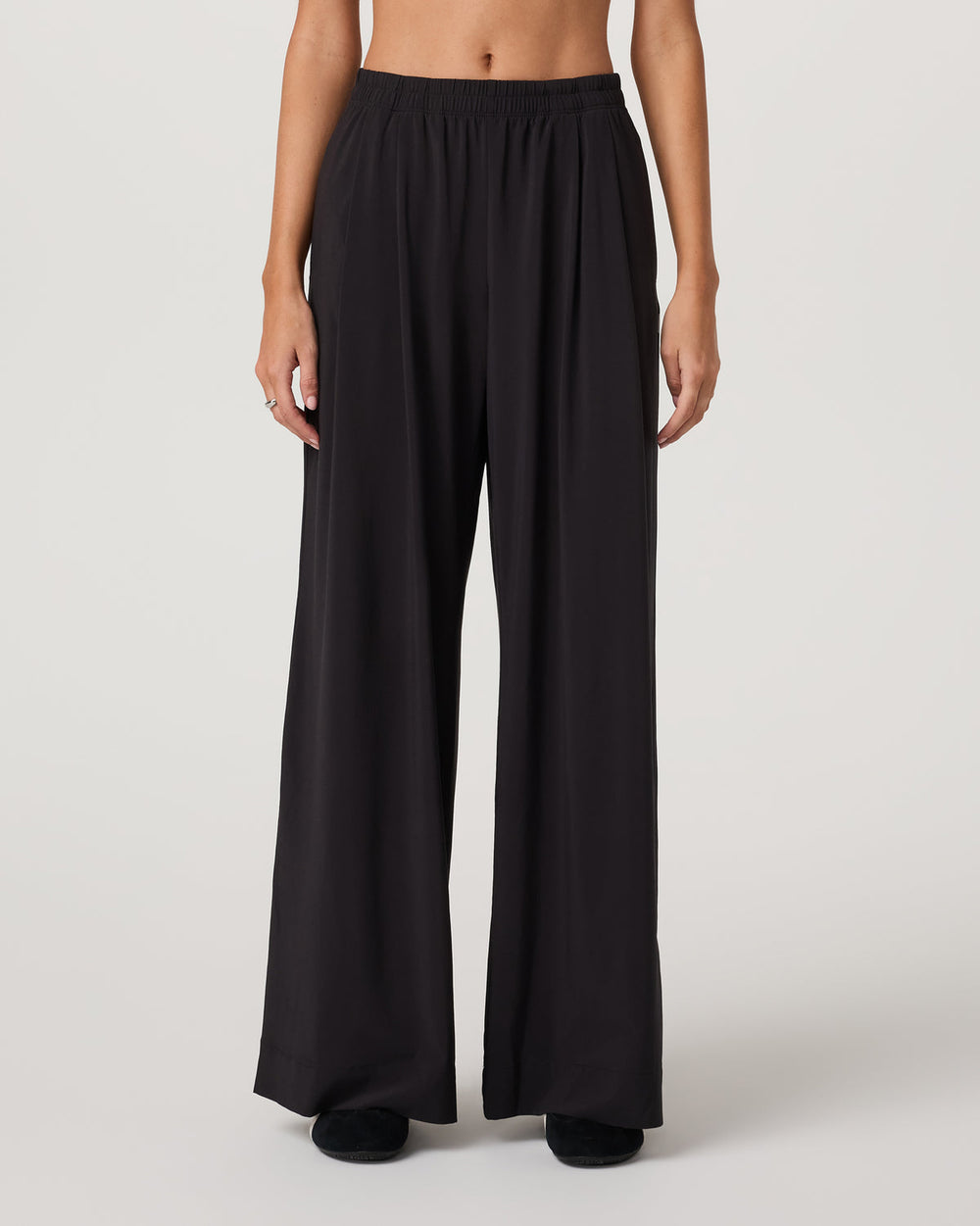 Villa Vibes Wideleg Women's Black Ultra-Wide Leg Pants | Vuori outlet