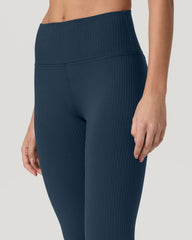Inversion Rib Legging Women's Ocean Blue Rib Knit Leggings | Vuori discount