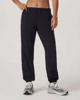 Halo Modern Sweatpant Women's Solid Black Pants | Vuori discount