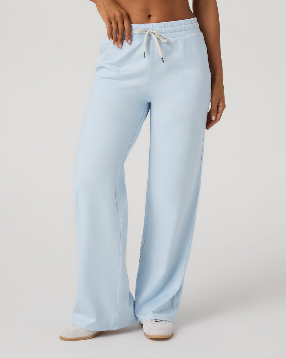 Halo Essential Wideleg - Short Soft Sky Heather Pants | Vuori discount