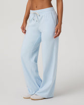 Halo Essential Wideleg Women's Soft Sky Heather Pants | Vuori for sale