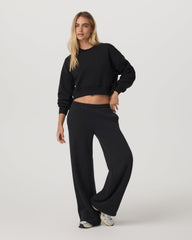 Women's Restore Ultra Wideleg Sweatpant Washed Black | Vuori for sale