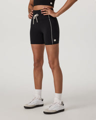 Daily Piped Short 5" Women's Black Shorts | Vuori for sale