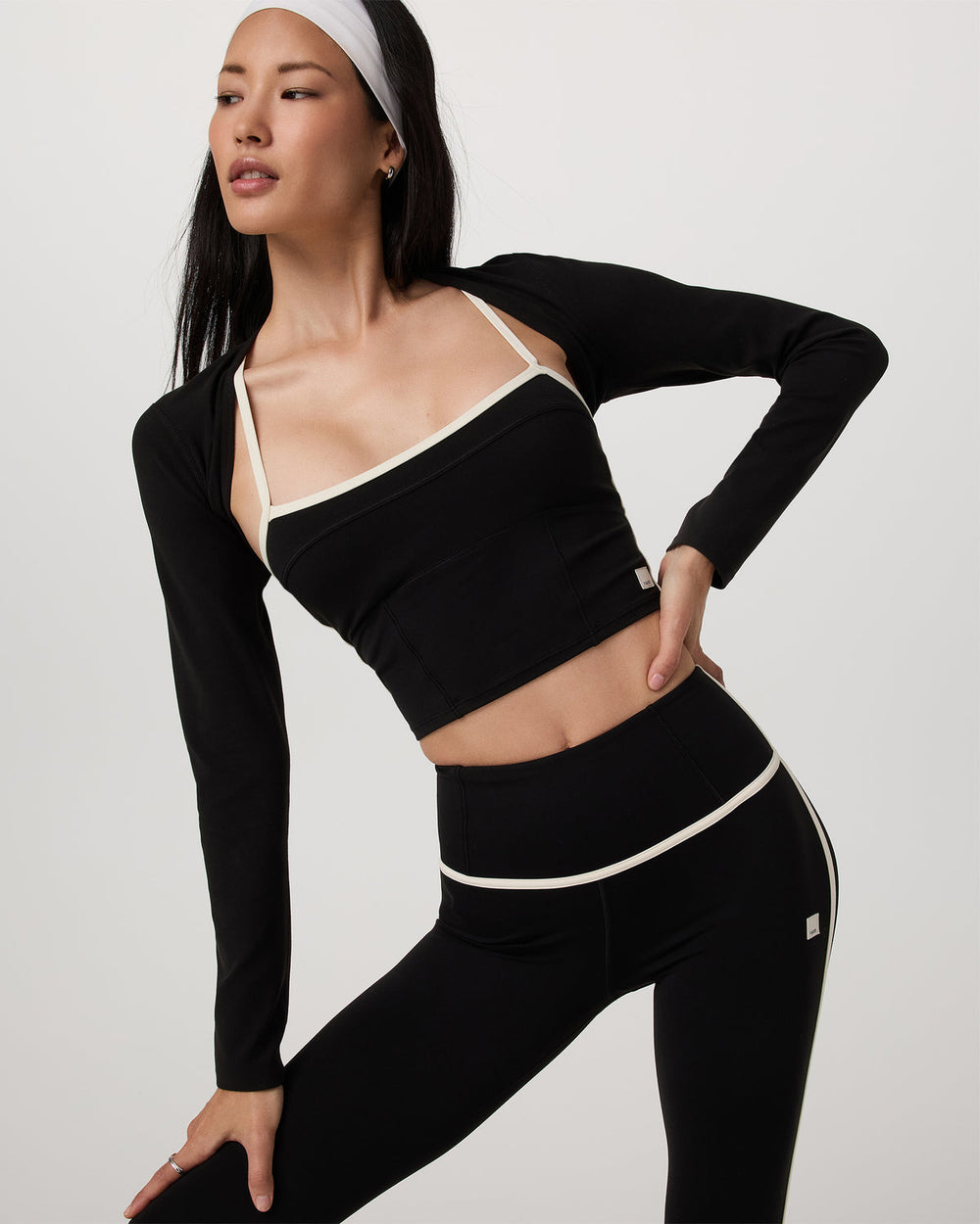 Vuori AllTheFeels™ Corset Tank Women's Black Tank Top | Vuori for sale