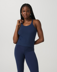 Cove Layering Tank Women's Blue Coast Rib Knit Tank Top | Vuori for sale