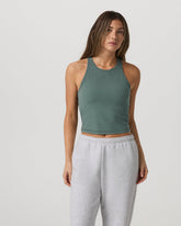 Pose Plyo Tank Women's Agate Green Performance Tank Top | Vuori onsale